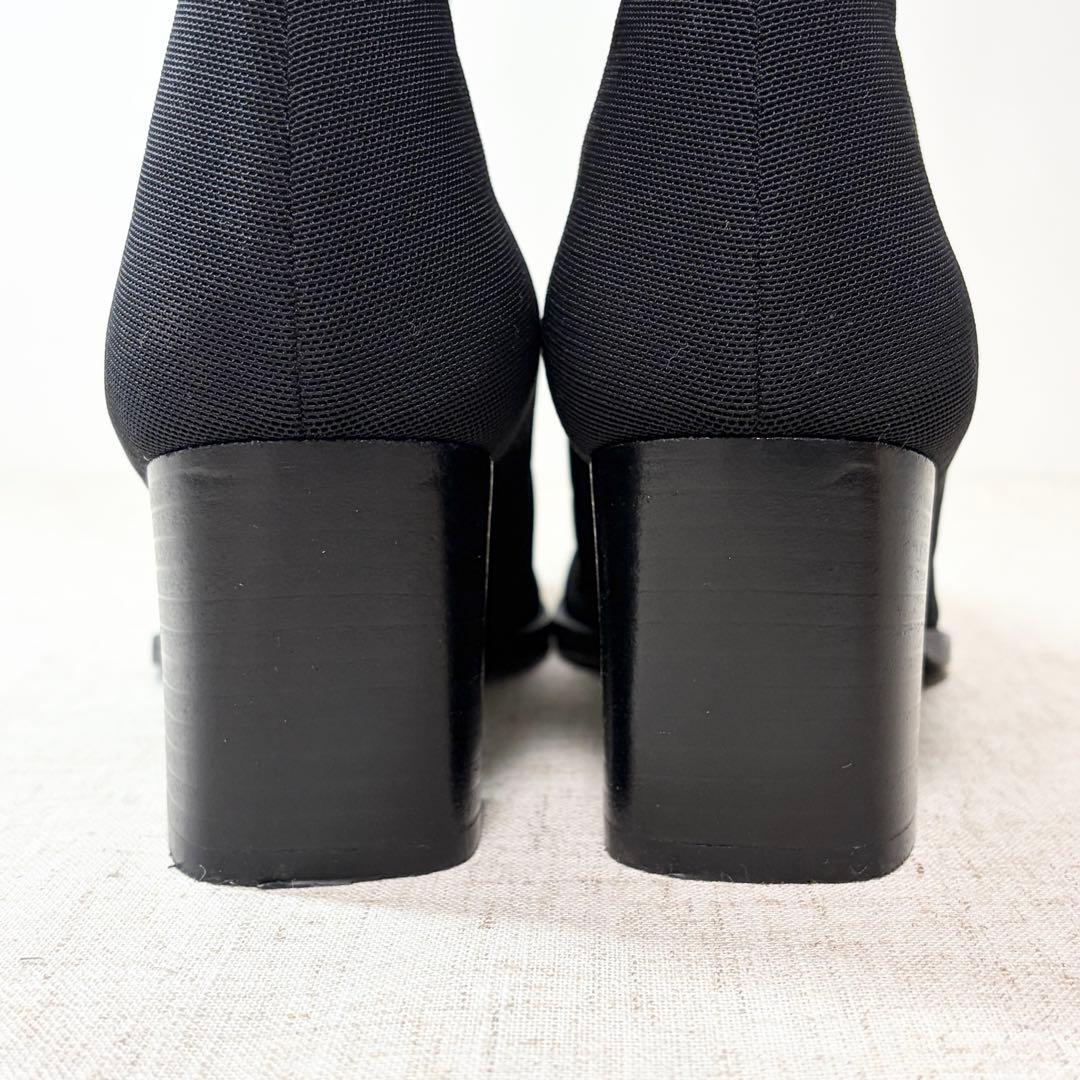 未使用級★Stuart Weitzman ショートブーツ スクエアトゥ 24cm