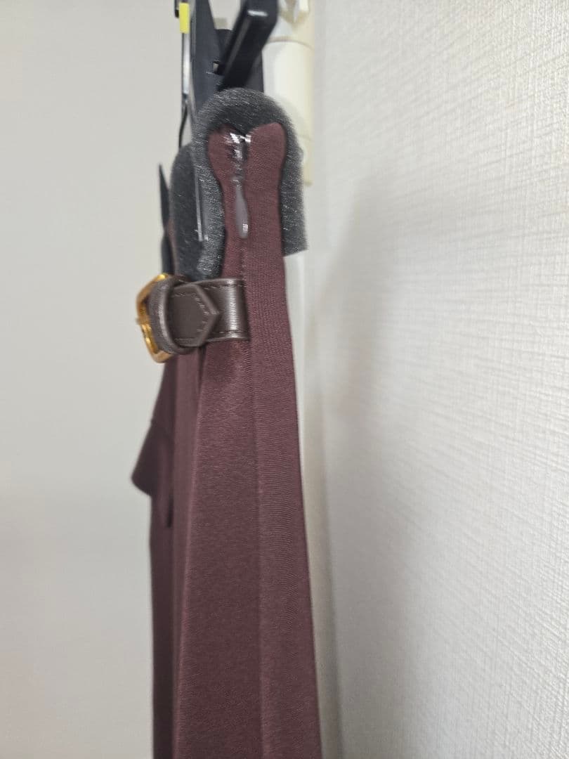 anuans アシンメトリーレイヤードスカート　バーガンディ