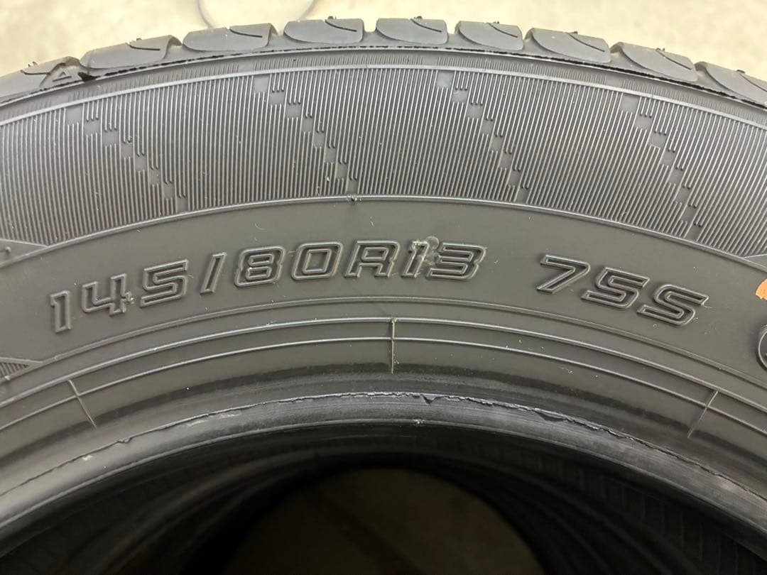 送料込み‼️ 145/80R13 2024年製❗️ 国産✨ バリ山✨ ノーマルタイヤ