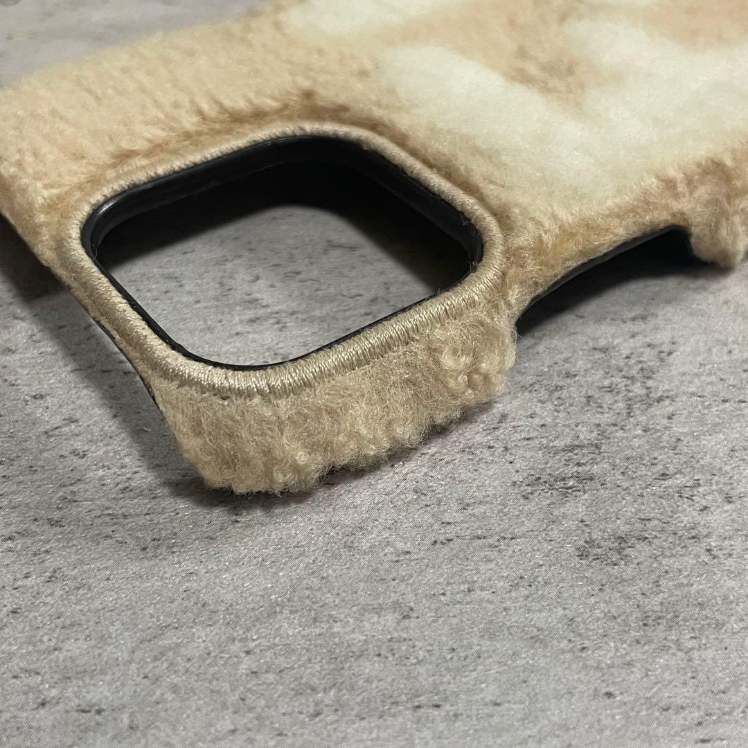 美品 FENDI フェンディ iPhoneケース ボア モコモコ Pro13