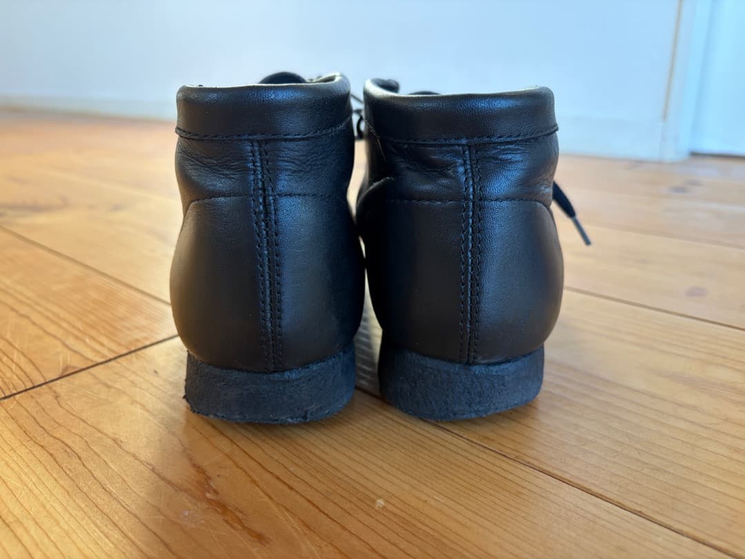 Clarks　クラークス　ワラビー　レザー　ブラック（黒）　サイズ：US7