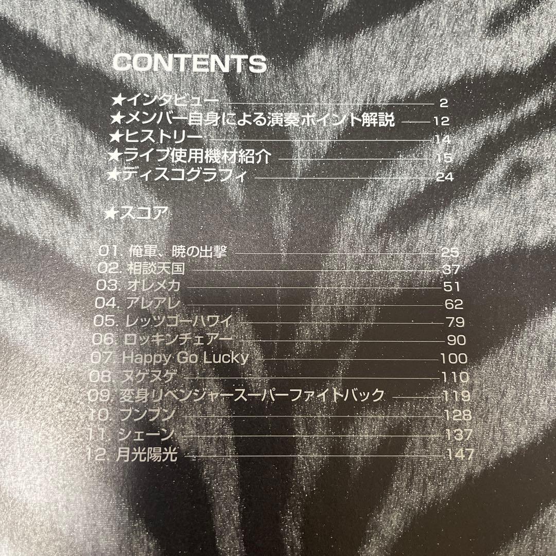 THE HIGH-LOWS Tigermobile スコア バンド ハイロウズ