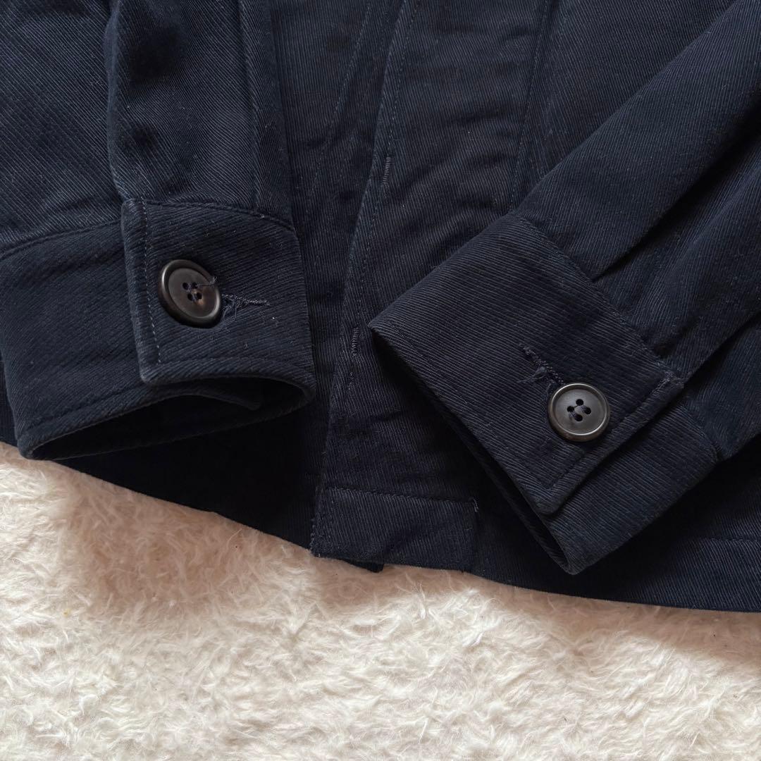 A.P.C. ミリタリー風ジャケット コットンウール　濃紺　チュニジア製　S