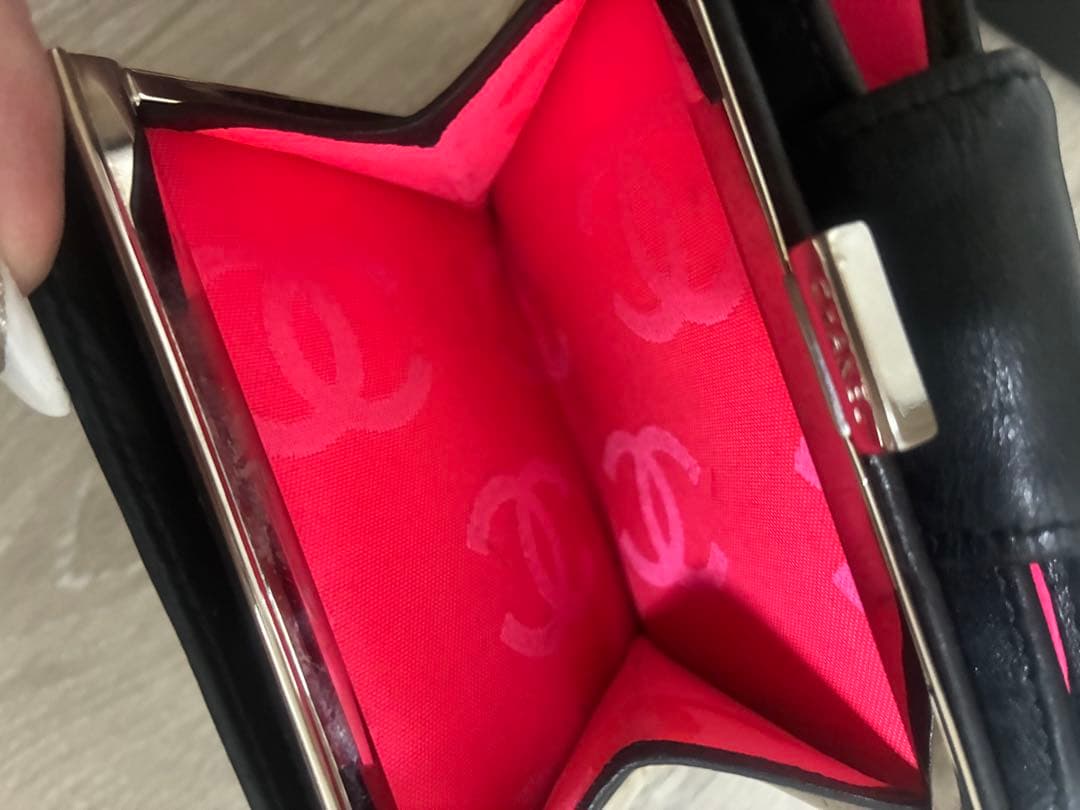 み*き様 美品☆CHANEL カンボン二つ折り財布