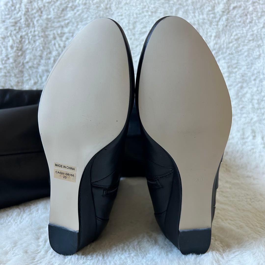 新品未使用✨️ carino ロングブーツ モードエジャコモ レザー ニーハイ