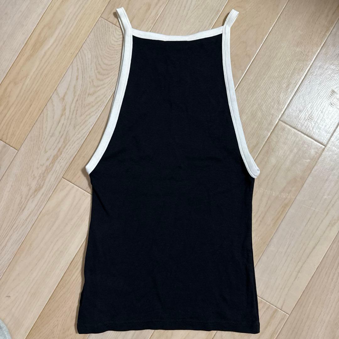 クレージュ ロゴコットンコントラストキャミソール S