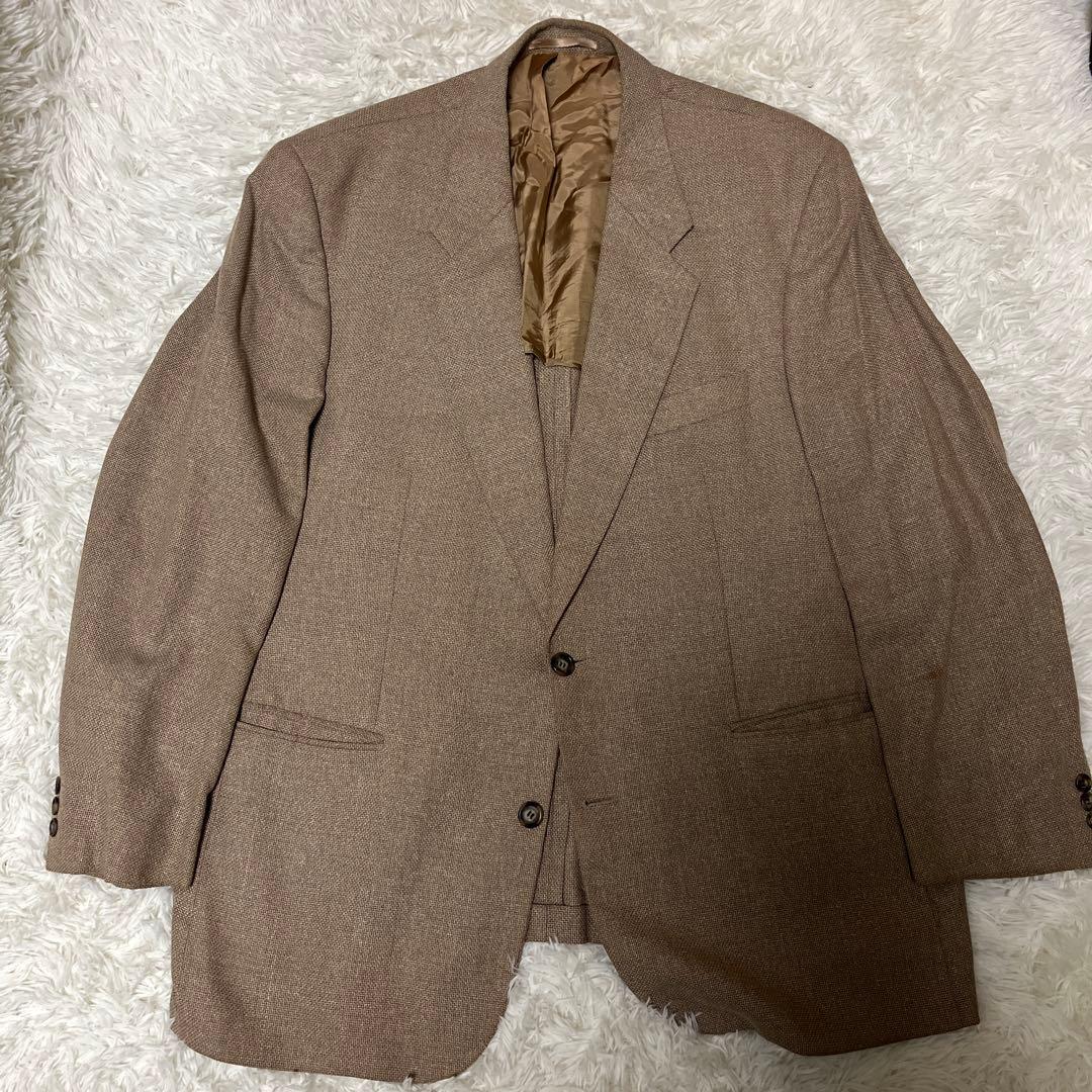 超ビックサイズ！ウールシルクテーラードジャケット silk50% size56