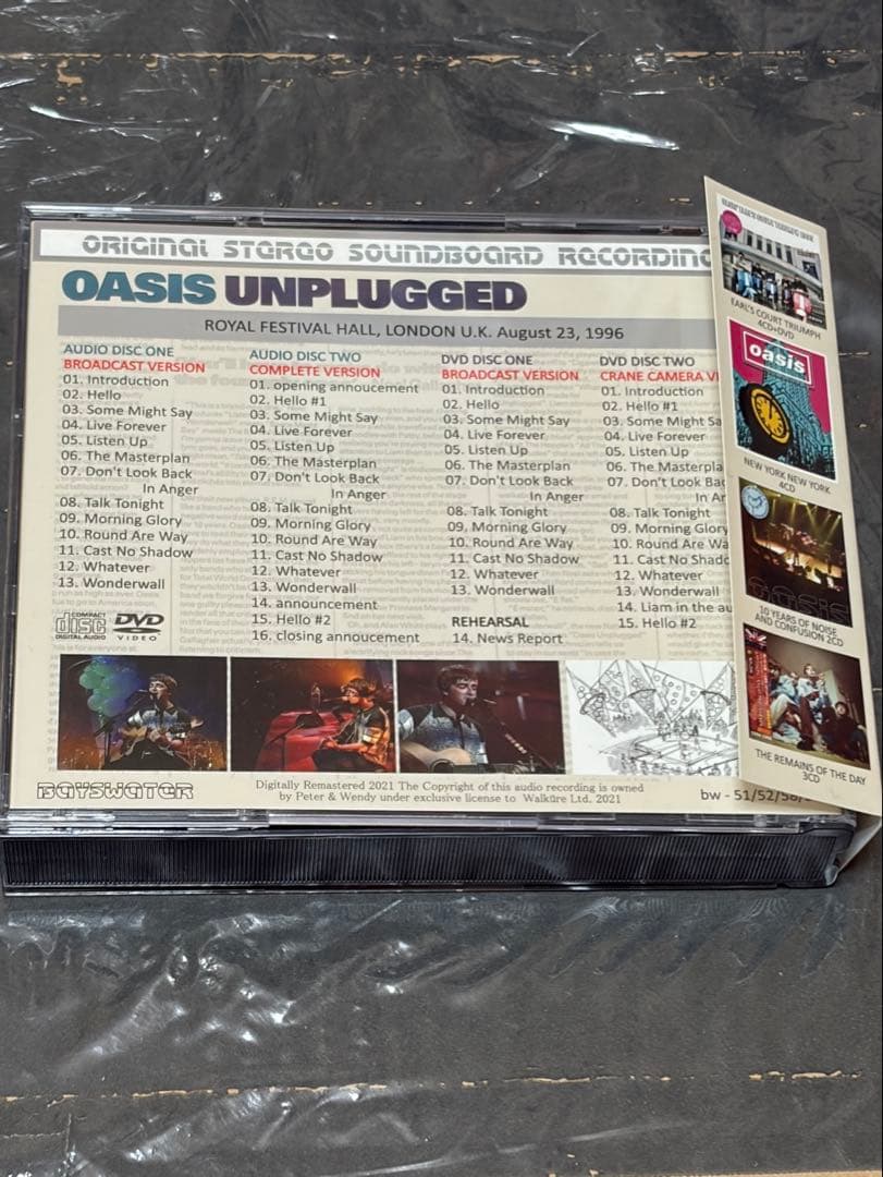 ★【oasis】　2CD+2DVD UNPLUGGED 完全盤　1996