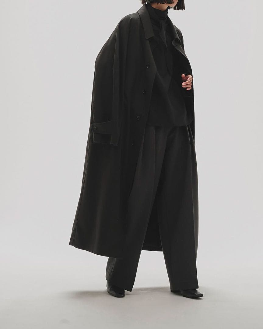 【25AW】 TODAYFUL Raglan Twill Coat 36 グレー