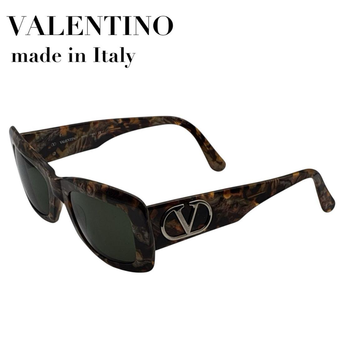 美品✨VALENTINO ヴァレンティノ サングラス ゴールドロゴ べっ甲