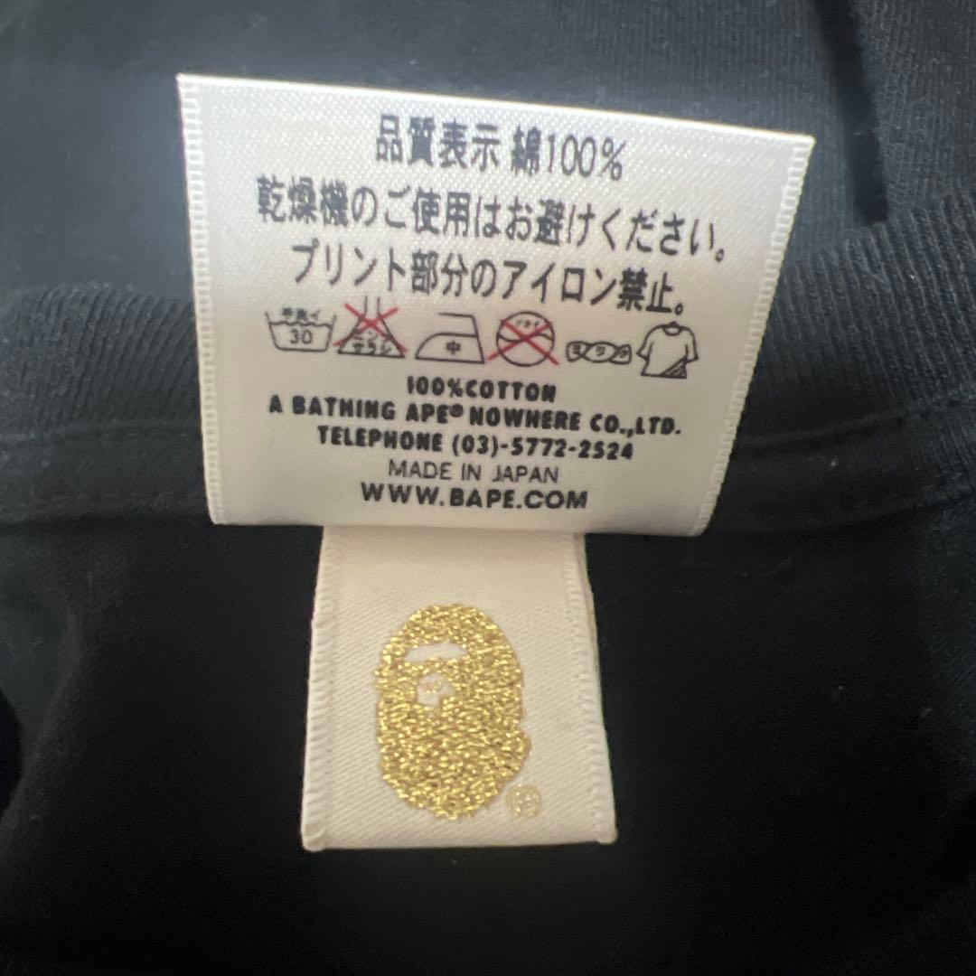 A BATHING APE & PEANUTS コラボ Tシャツ ブラック M