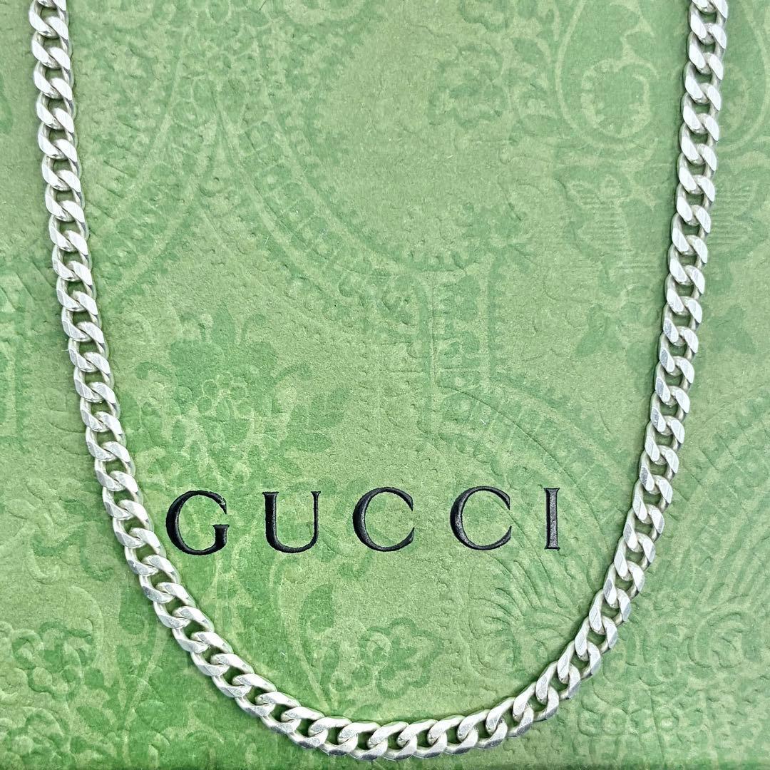 【人気】GUCCI　グッチ　喜平チェーンのみ　ネックレス　50cm　3mm　美品