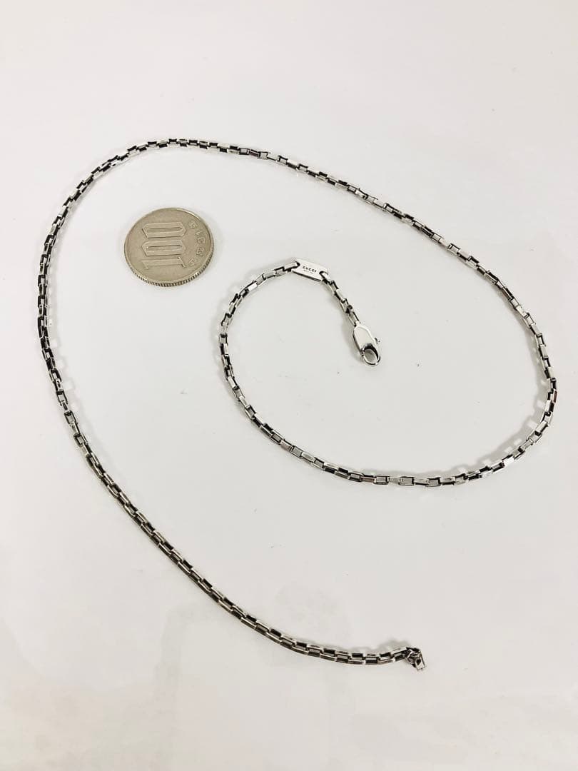 【超美品】GUCCI ベネチアチェーン ネックレス 男女兼用　SV925
