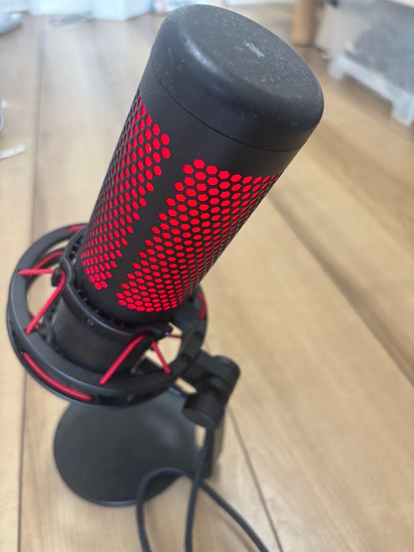 HYPERX USBコンデンサーマイク 黒/赤