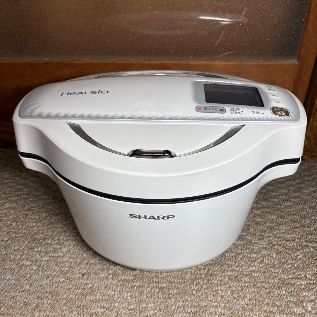 美品 ヘルシオ ホットクックKN-HW16D-W SHARP電気圧力鍋1.6L