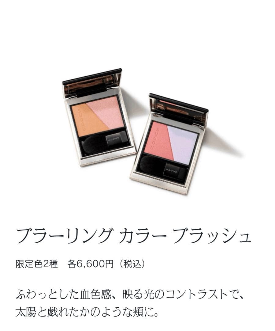 ＊限定＊SUQQU チーク ブラーリング カラー ブラッシュ 110 日差色