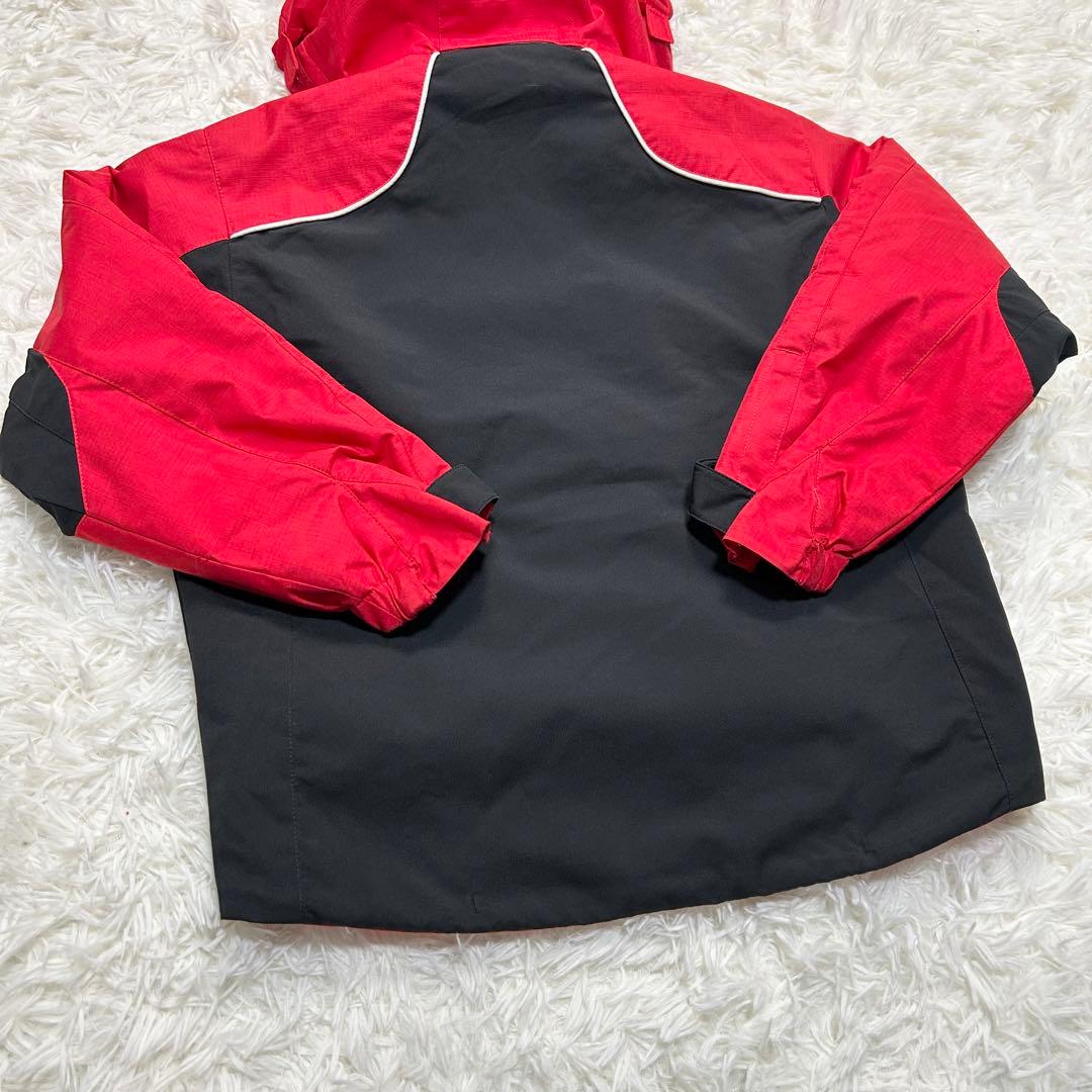 極美品 DESCENTE デサント スキーウェア スノーボードウェア 赤 黒