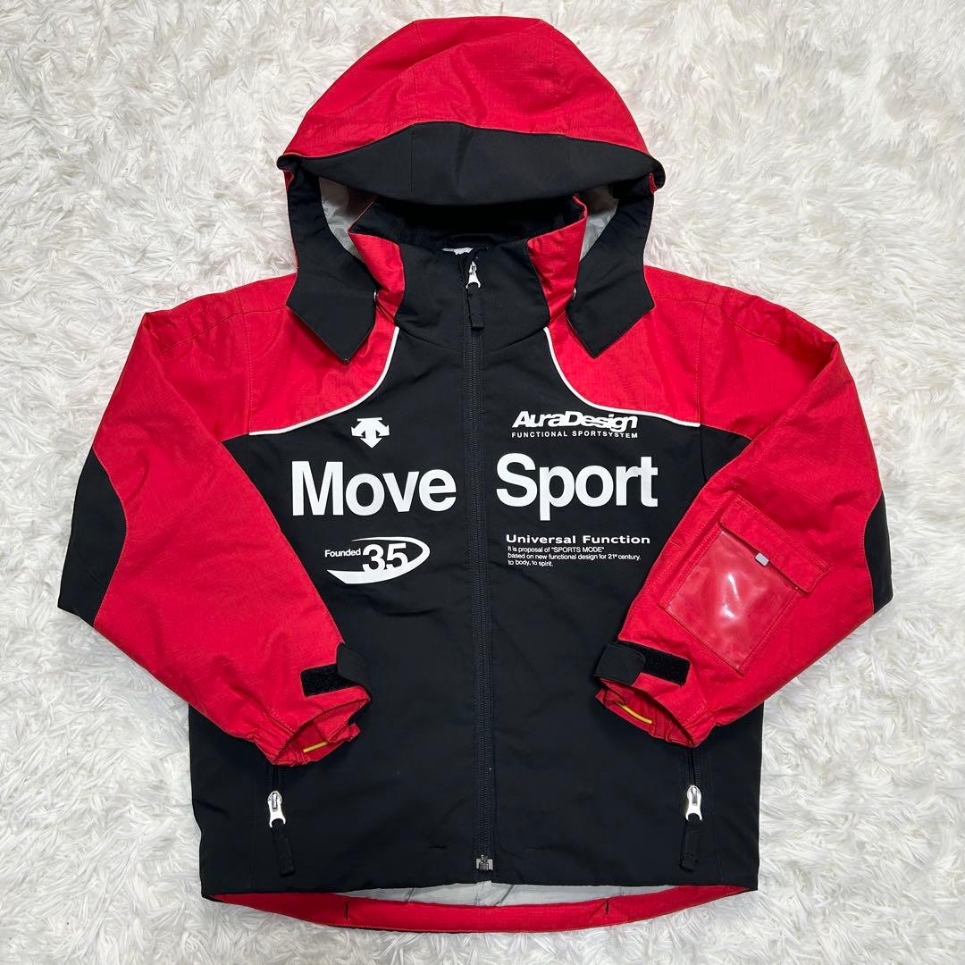 極美品 DESCENTE デサント スキーウェア スノーボードウェア 赤 黒