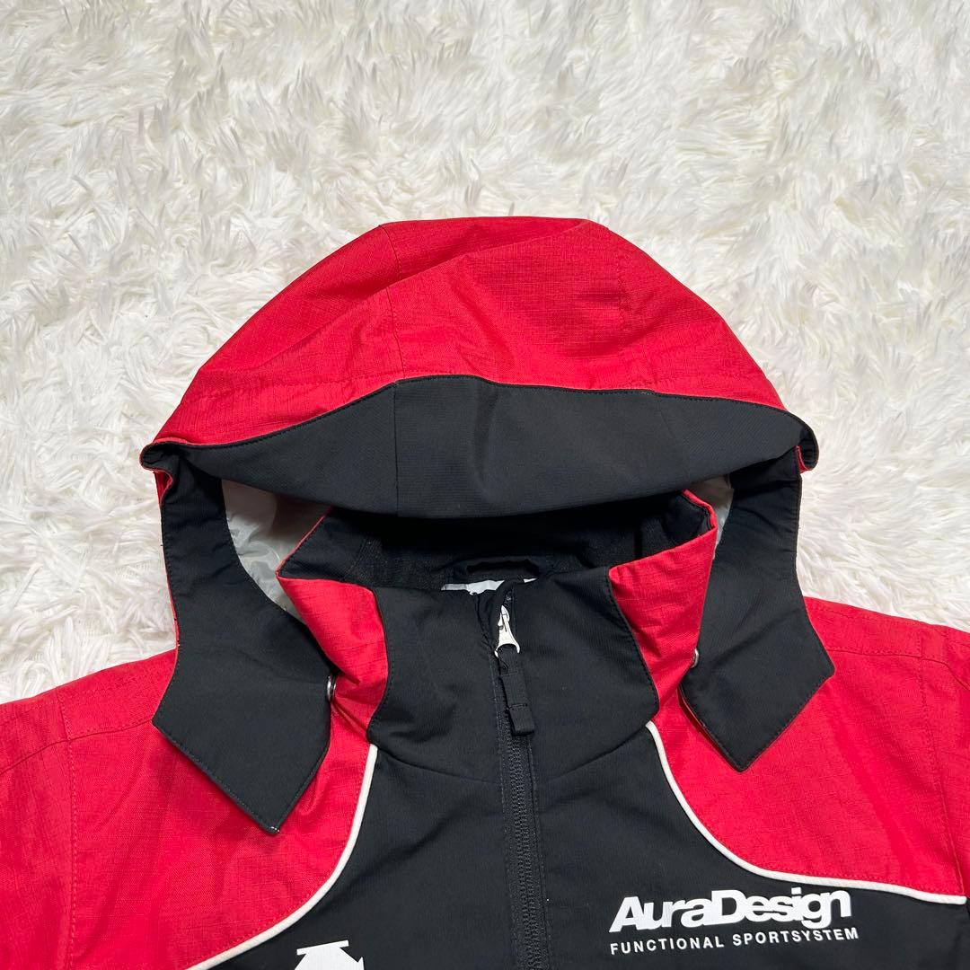 極美品 DESCENTE デサント スキーウェア スノーボードウェア 赤 黒