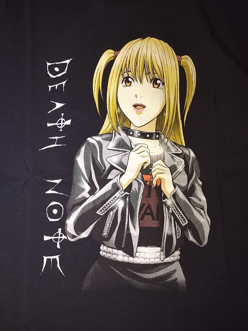 DEATH NOTE ミサミサ 弥海砂 アニメ Tシャツ ブラック Lサイズ
