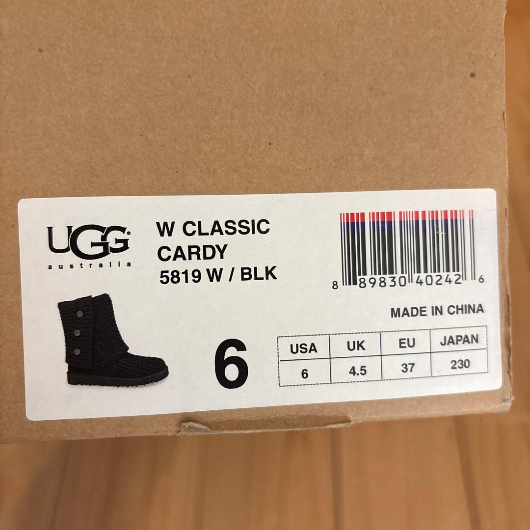 3/29までのセール/UGG W CLASSIC CARDY ブラック 23cm