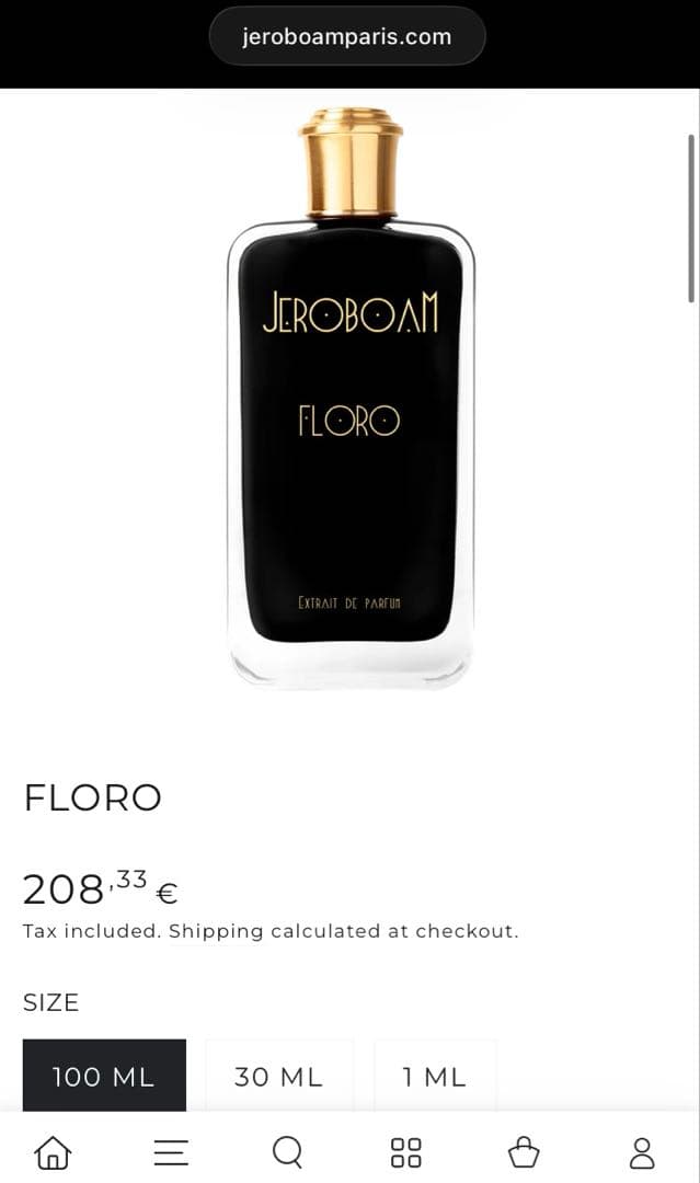 JERBOAM ジェロボーム FLORO フロロ 花　100ml