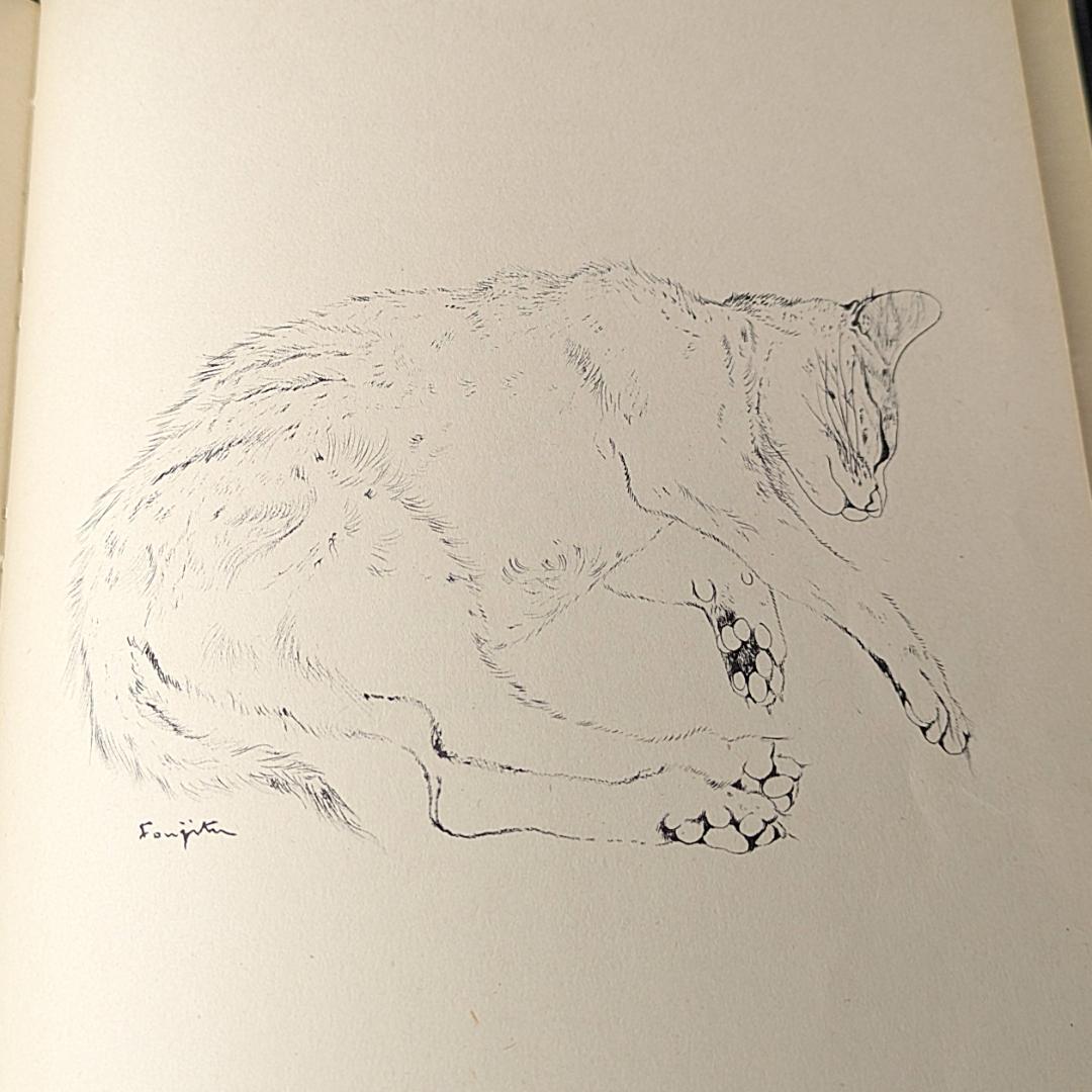 藤田嗣治 夜と猫 1950年初版 NIGHT AND THE CAT 猫12図