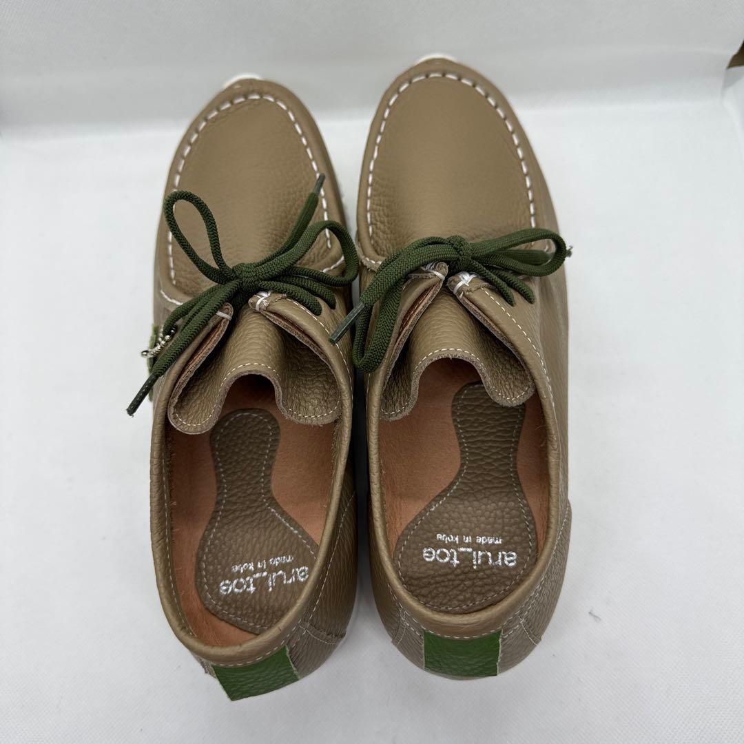 アルイトウ　arui_toe 軽量レーシアップモカシン　25.5cm 3E