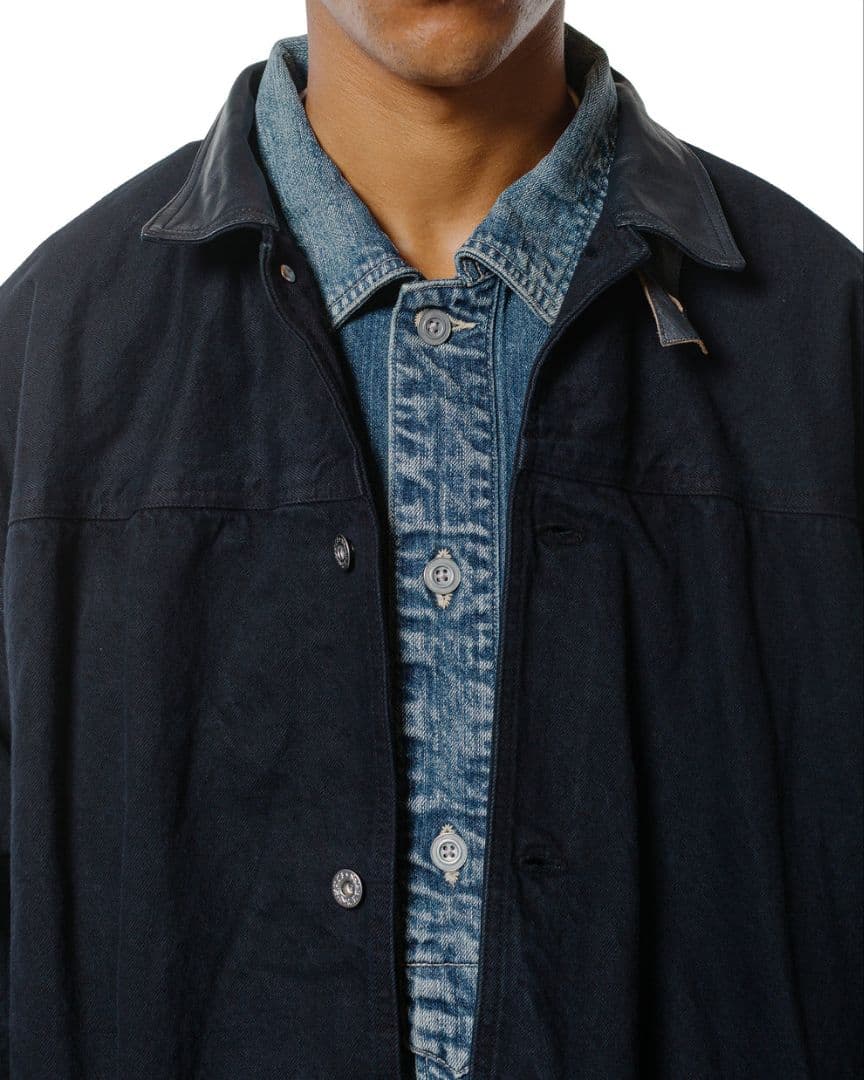 【NICENESS】 D.VEDDER OVERDYED DENIM COAT