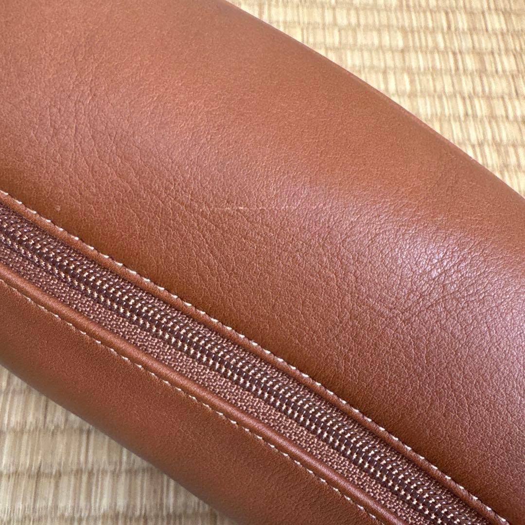 COACH ブラウンレザーウエストポーチバッグ