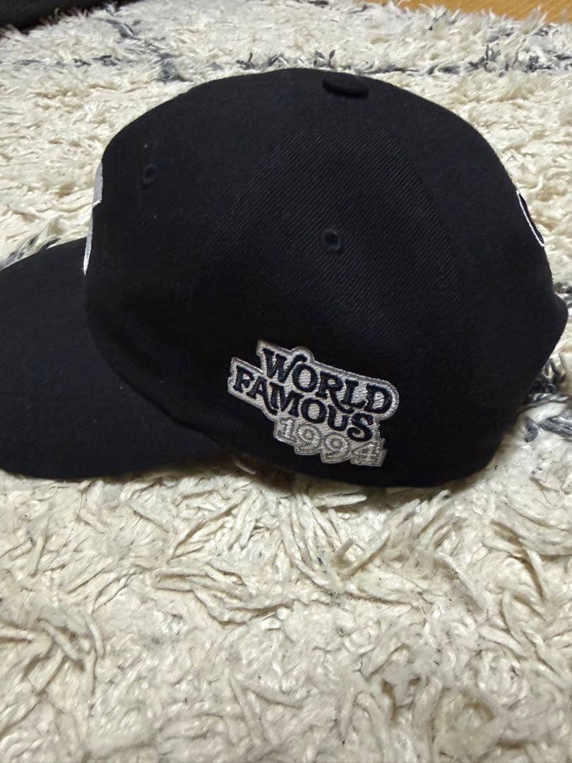 帽子 Supreme World Famous S Logo 6-PanelBlack