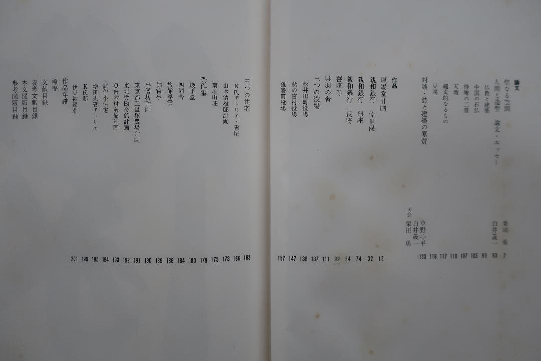 絶版 白井晟一 三一書房 現代日本建築家全集９　評論 栗田勇　対談 草野心平