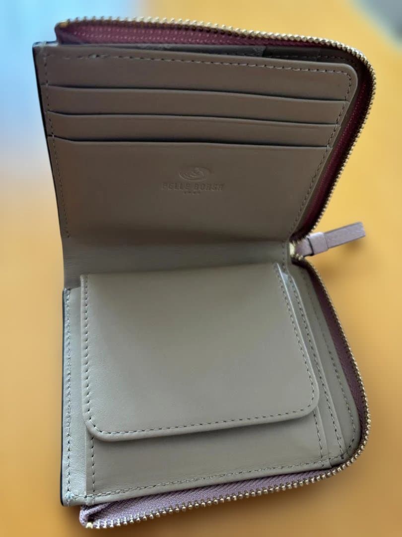 ペレボルサ 財布 PELLE BORSA ペールピンク ミニ財布 5444