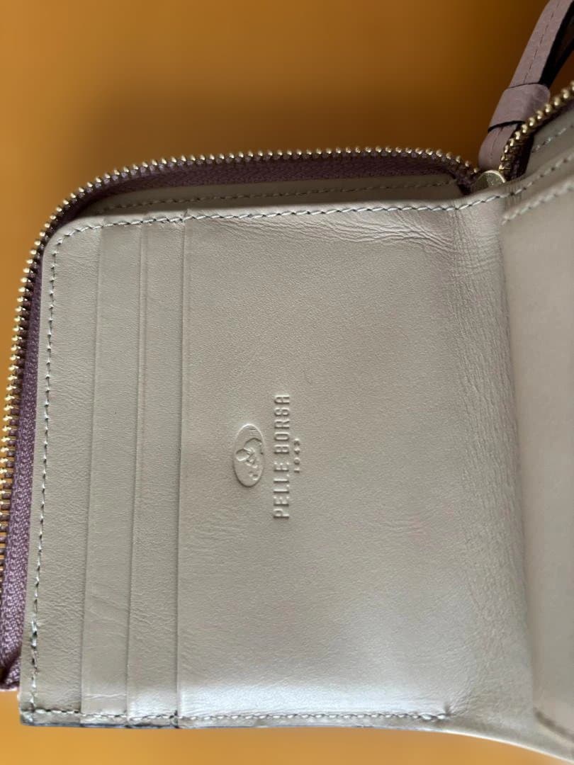 ペレボルサ 財布 PELLE BORSA ペールピンク ミニ財布 5444