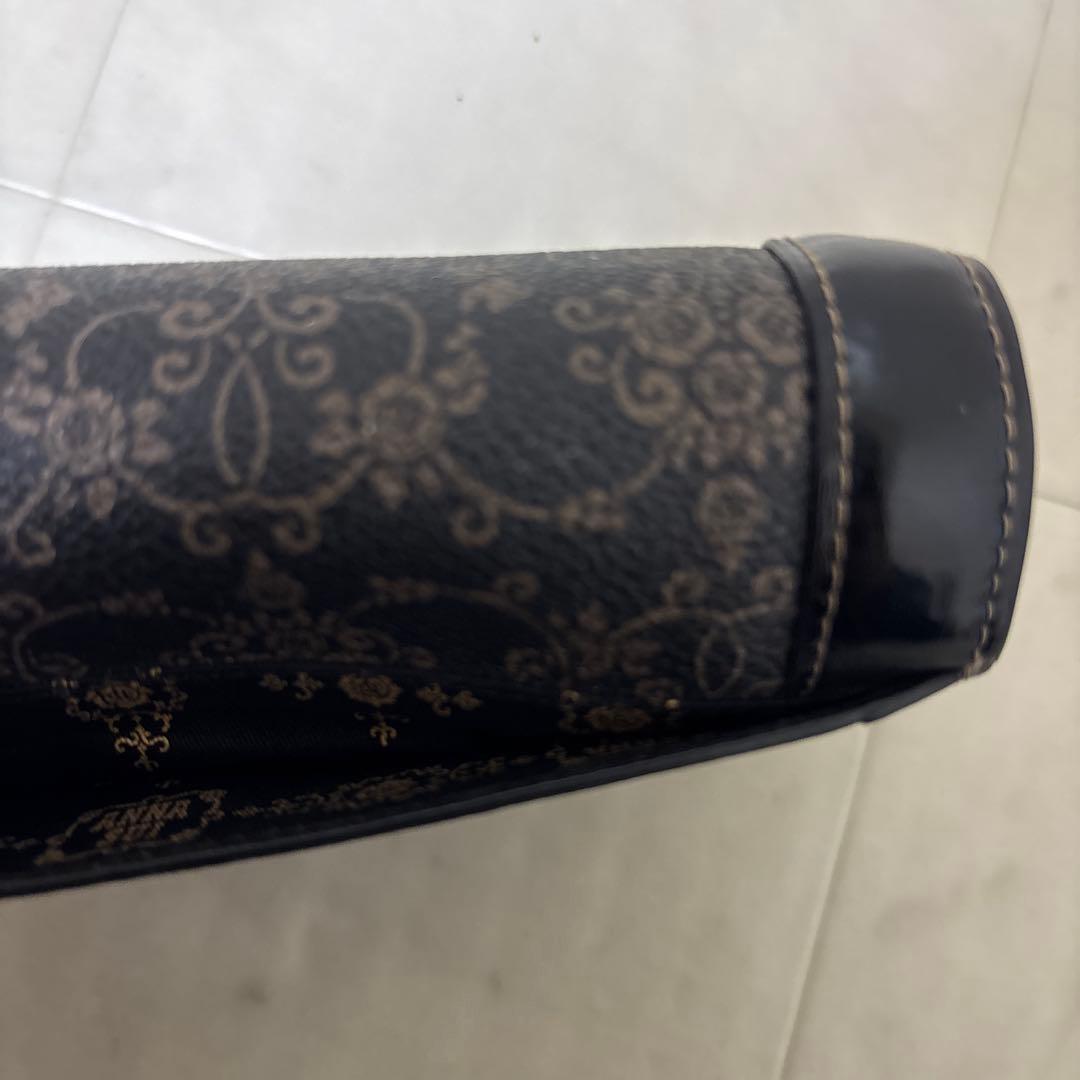 【希少】ANNA SUI アナスイ 折り財布 アンティーク調 バタフライ 蝶