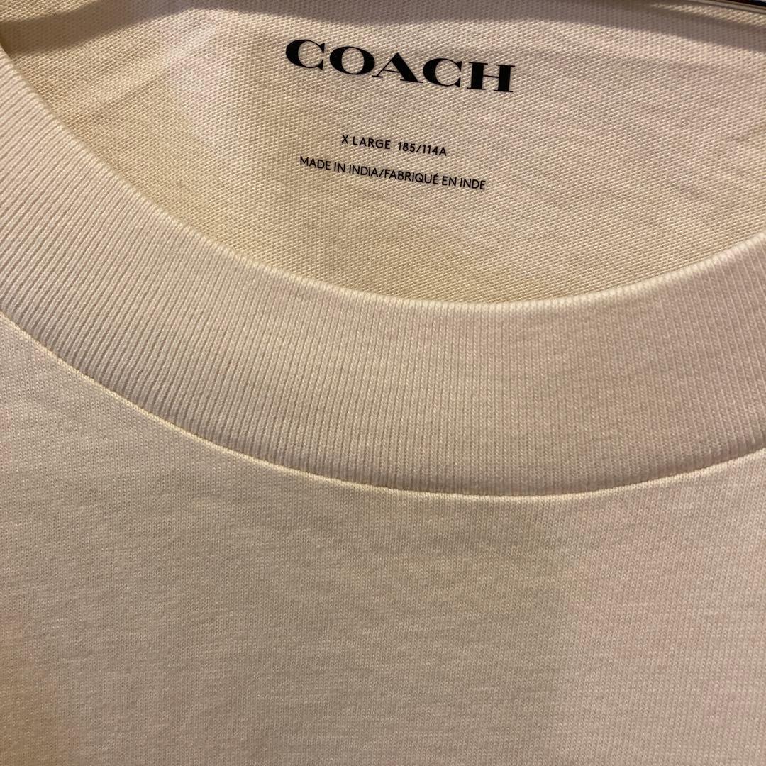 【新品】ＣＯＡＣＨコーチＴシャツ　胸ポケット付コットン製ＸＬ　ギフトバッグ付