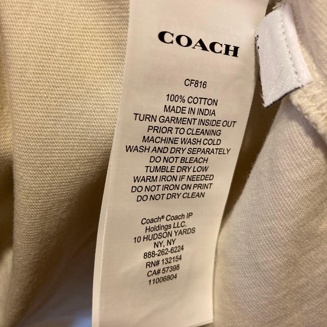 【新品】ＣＯＡＣＨコーチＴシャツ　胸ポケット付コットン製ＸＬ　ギフトバッグ付