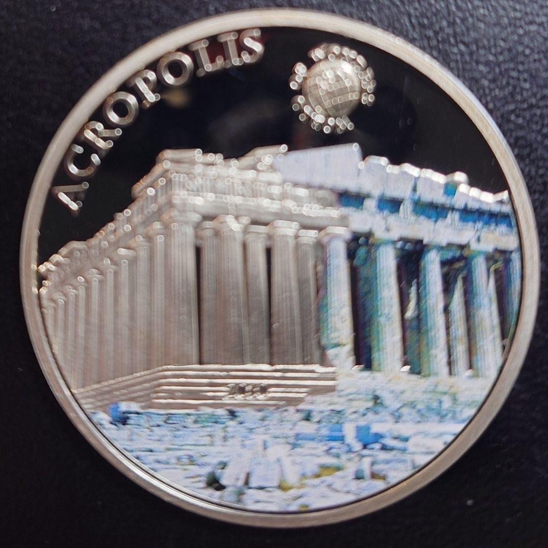 2010年 パラオ銀貨 5ドル アクロポリス銀貨 SV925 大型プルーフ