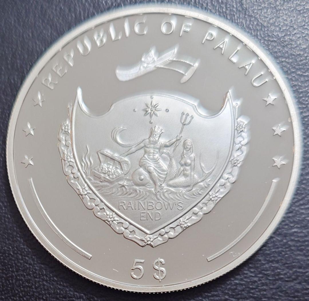 2010年 パラオ銀貨 5ドル アクロポリス銀貨 SV925 大型プルーフ