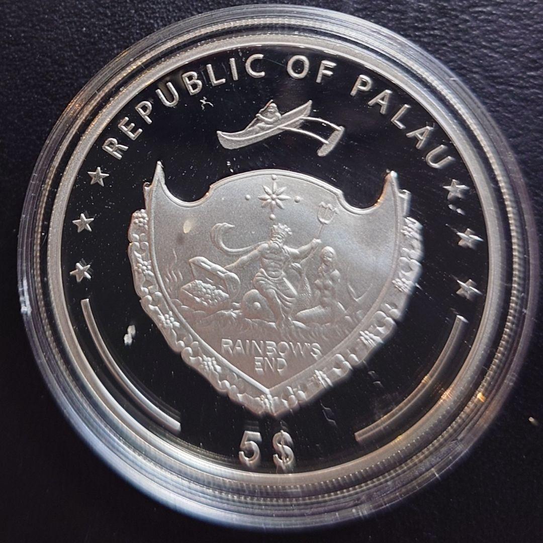 2010年 パラオ銀貨 5ドル アクロポリス銀貨 SV925 大型プルーフ