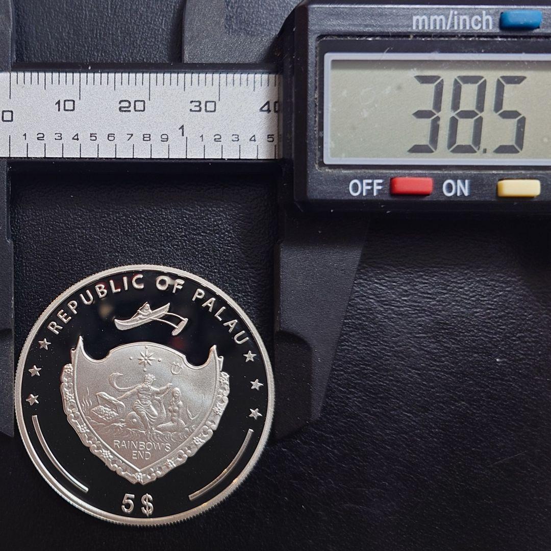 2010年 パラオ銀貨 5ドル アクロポリス銀貨 SV925 大型プルーフ