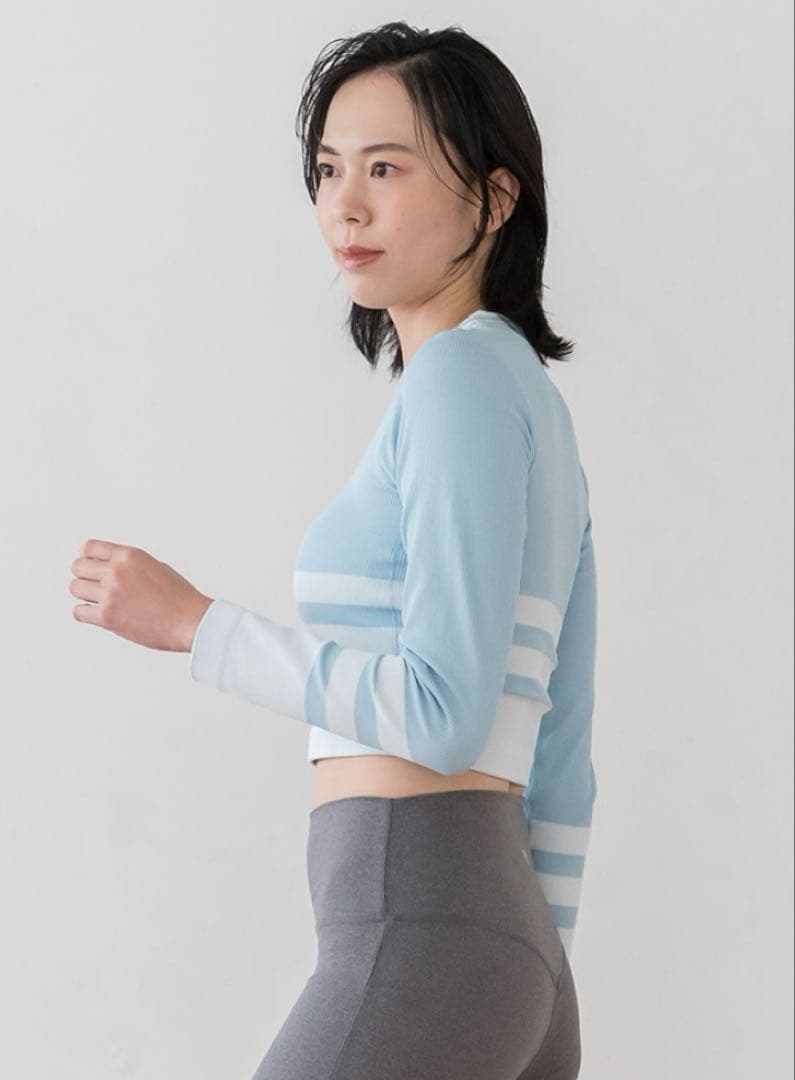 ⭐️新品未使用タグ付き⭐️【SUKALA】【リントスル】カップ付きボーダーニット