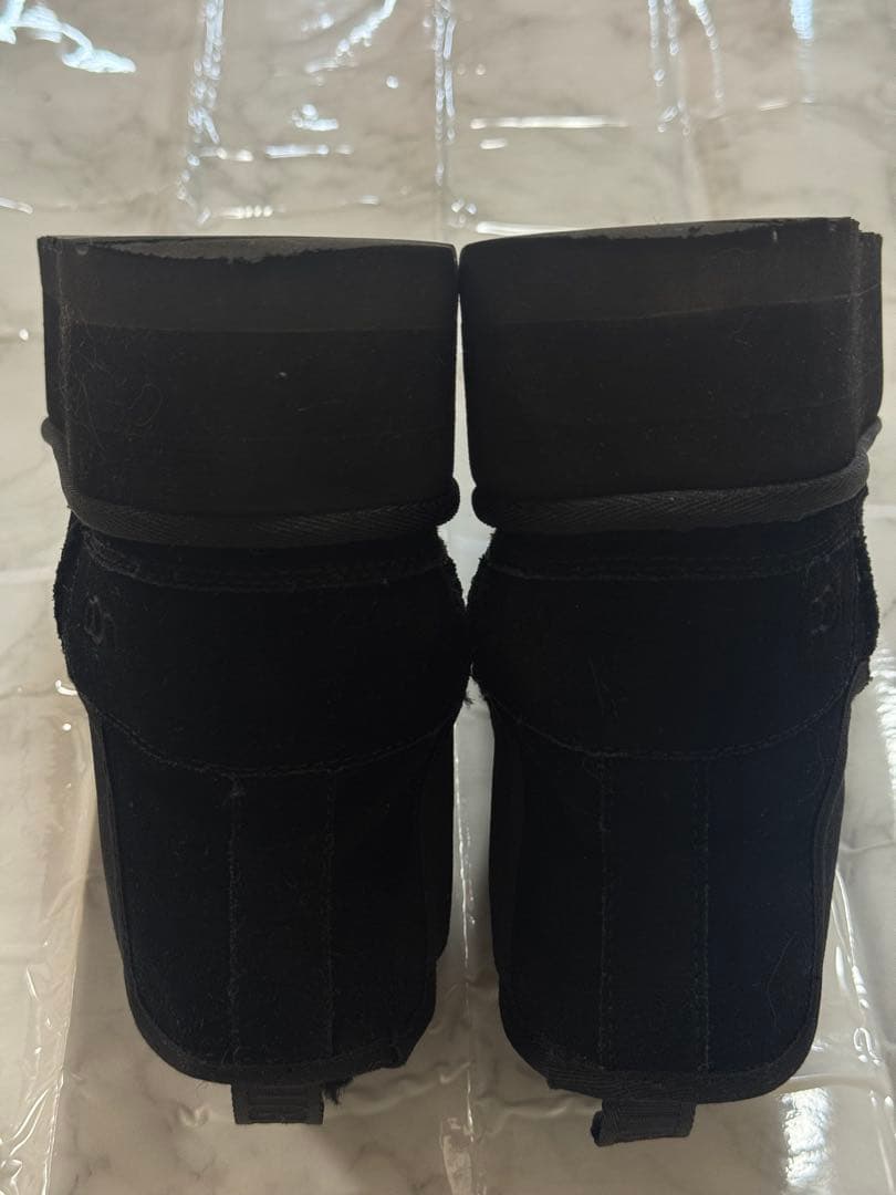 お値下げUGG ブラックムートンブーツ　US5