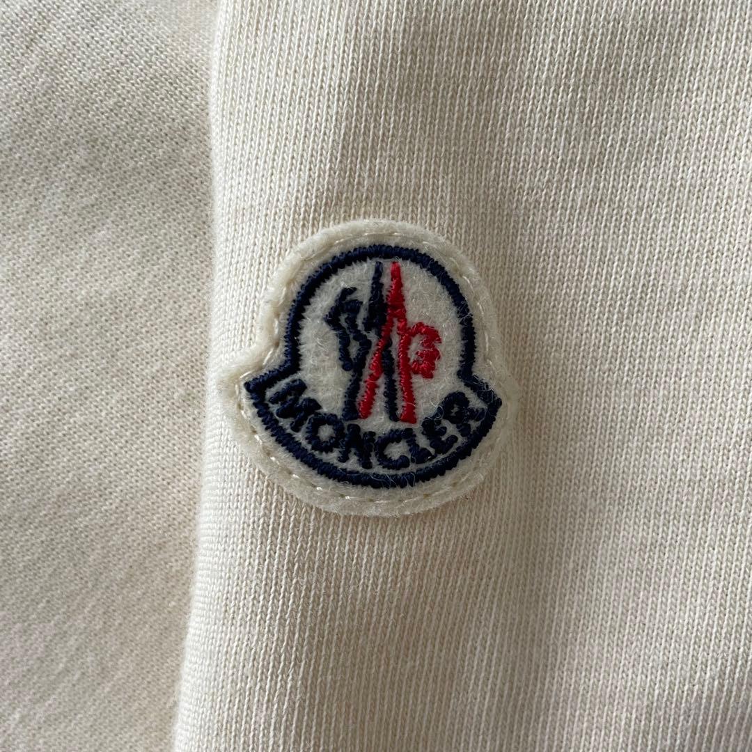 【美品】モンクレール　イエローシャーク　ワッペン付きボーダー総柄tシャツQR搭載