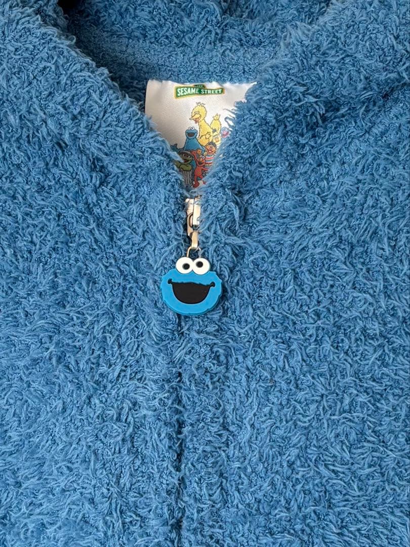 ジェラートピケ　セサミ　クッキーモンスター　パーカー　ショートパンツ　セット