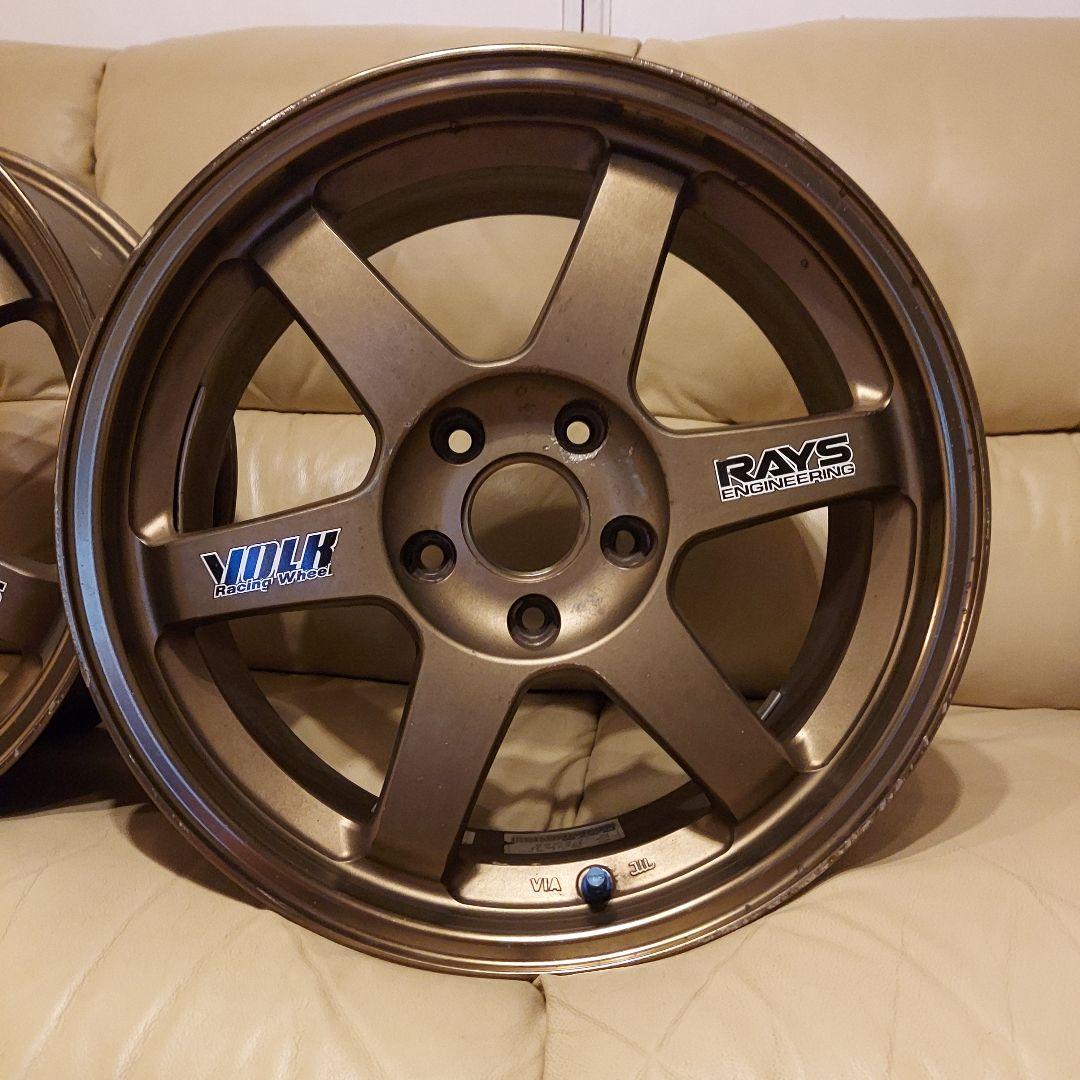 RAYS TE37 17インチ 7.5J　ホイール 【2本】 送料込！ドリケツ