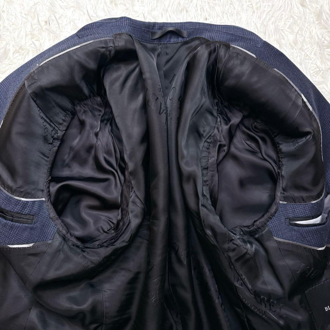 美品 ブラックレーベルクレストブリッジ REDA ジャケット チェック ネイビー