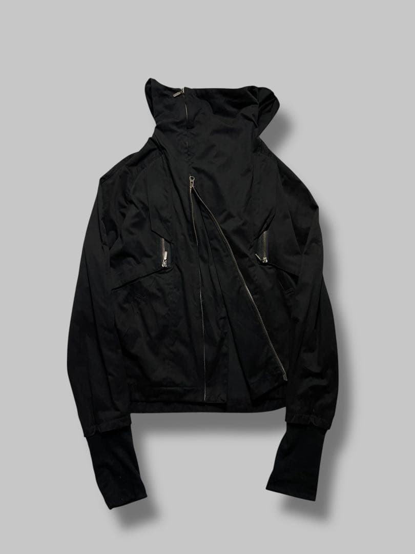 ジャケット・アウター archive Asymmetric Layered Hooded Jacket