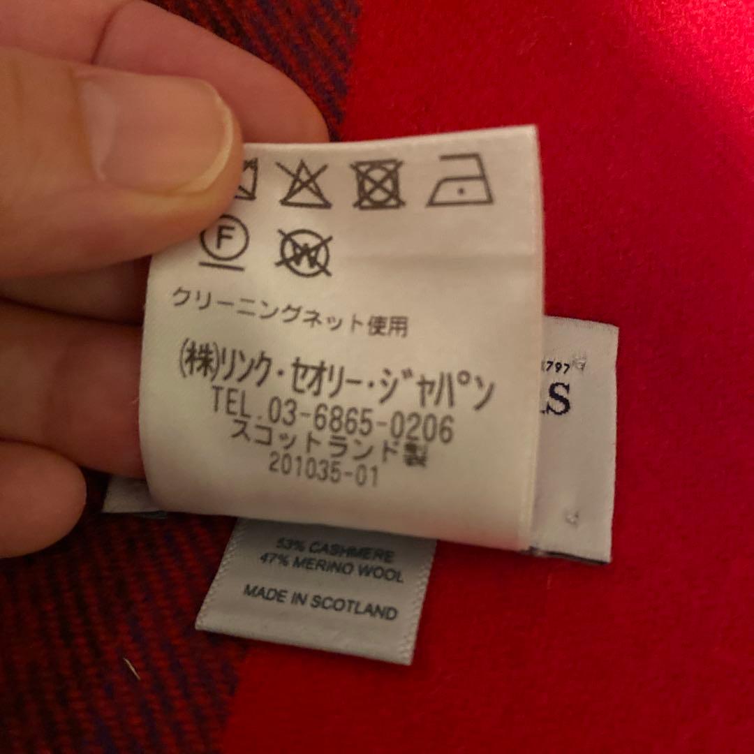 ジョンストンズPLST別注ウールカシミア大判ストール
