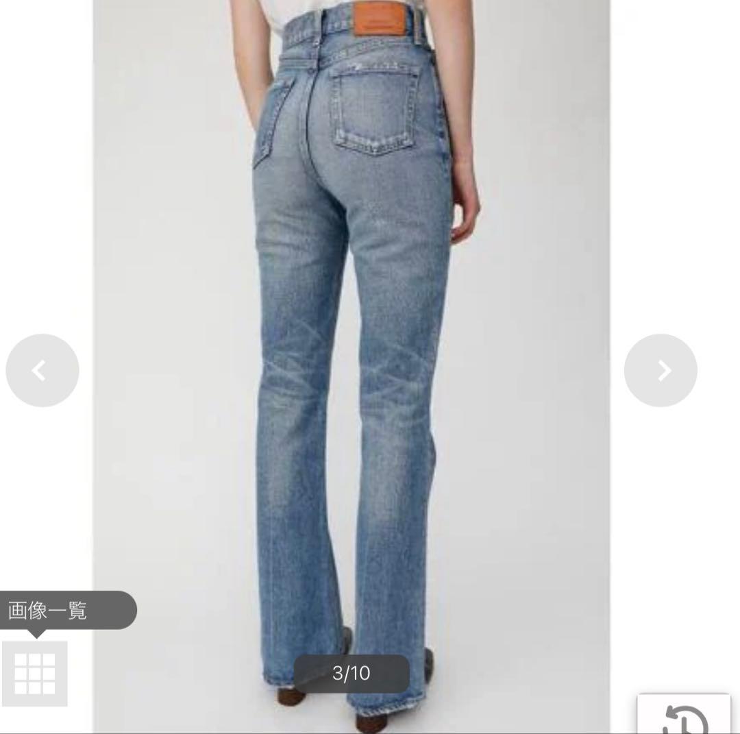 MOUSSY MVS FLARE デニム 24 フレアパンツ ブルー